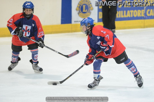2014-10-26 Ambrosiana-Hockey Milano Rossoblu U12 0536 Gioele Finessi